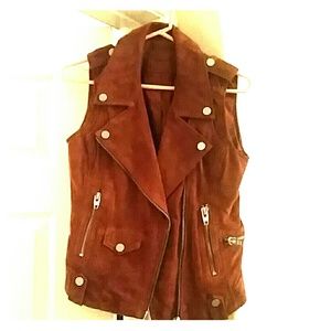 BLANKNYC WOMENS SUEDE VEST XS